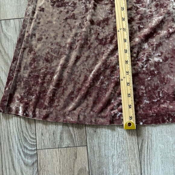 Cynthia Rowley Sleeveless Mini Dress Pink Crushed Velvet A-Line Party Dress 90s - Picture 7 of 11